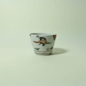 伊万里色絵花鳥図小猪口