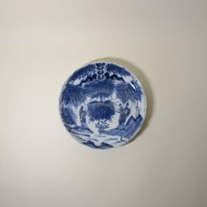 古伊万里染付七賢人図中皿