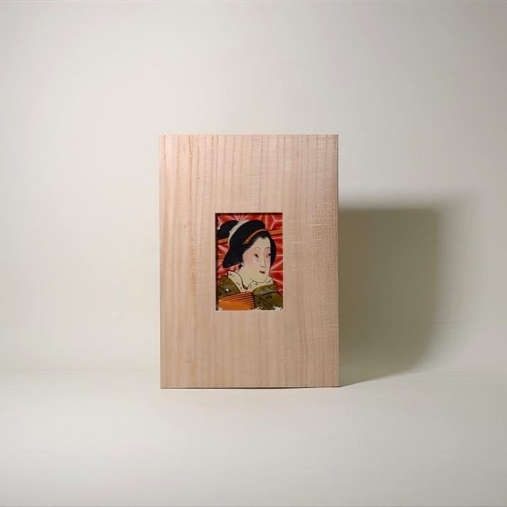 美人画ガラス絵