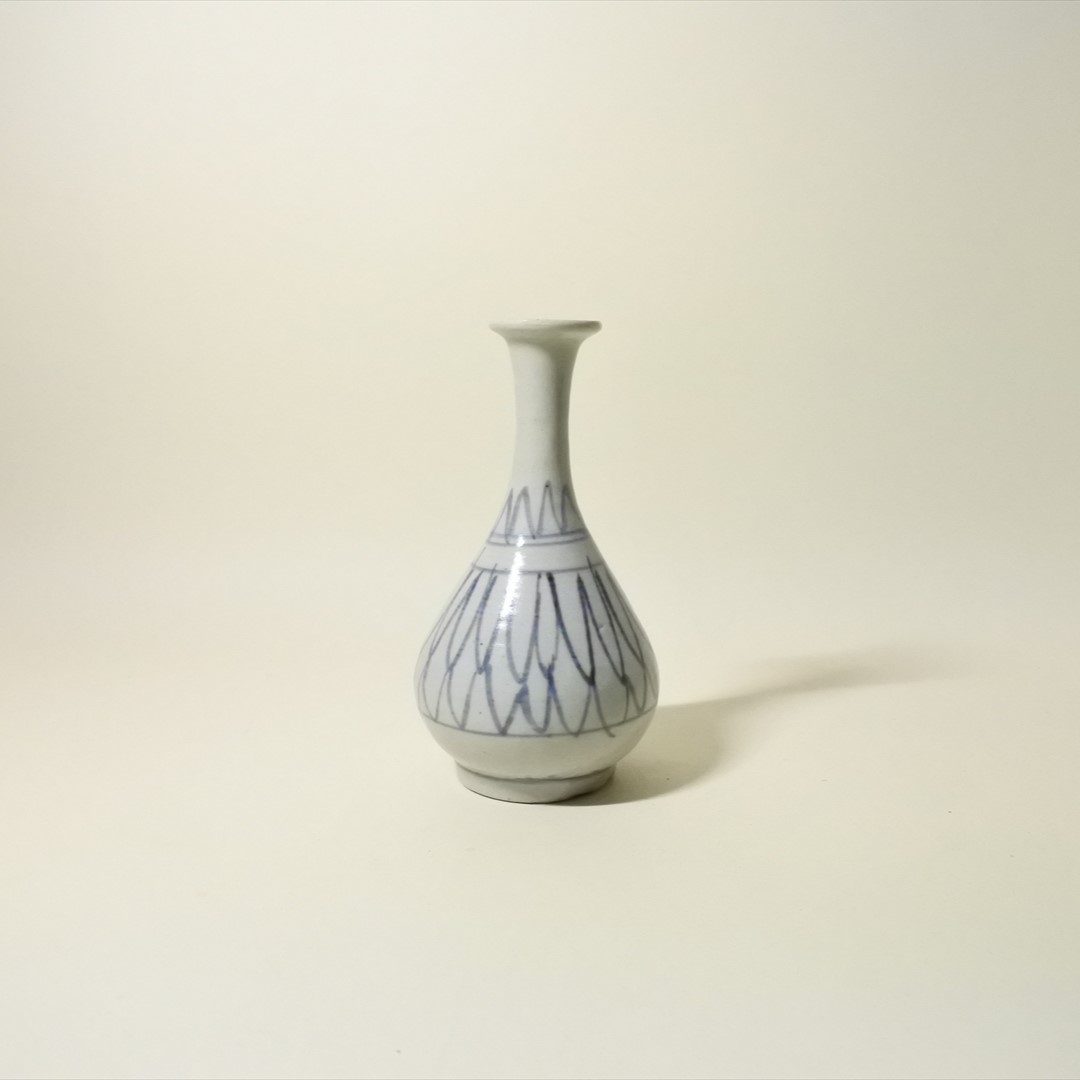 古伊万里染付網手徳利