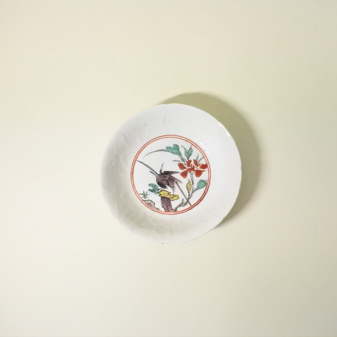 色絵古九谷花鳥図鉢