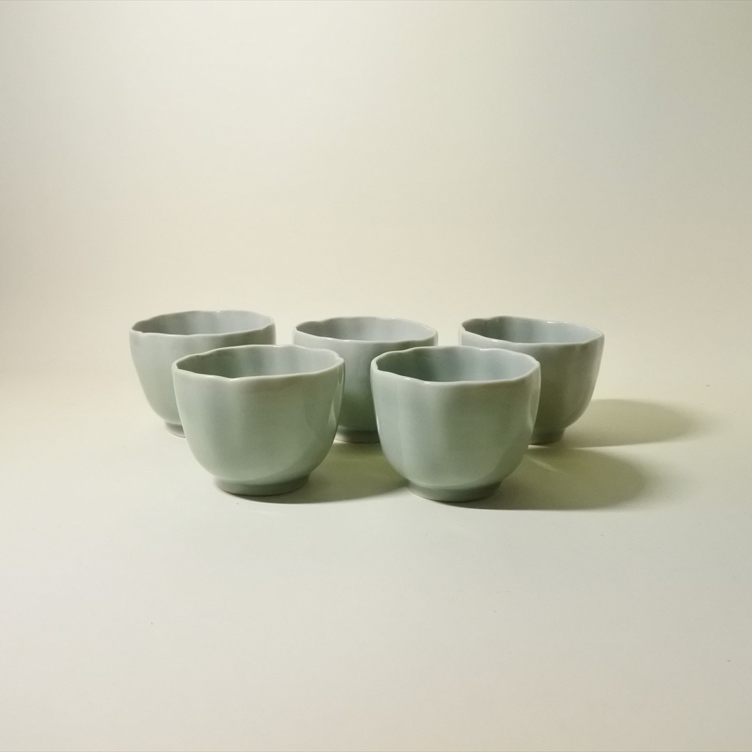 伊万里青磁向付５客組