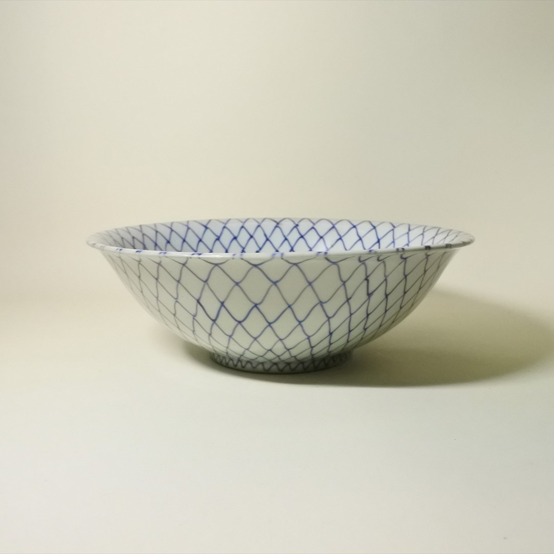 伊万里染付網手大鉢