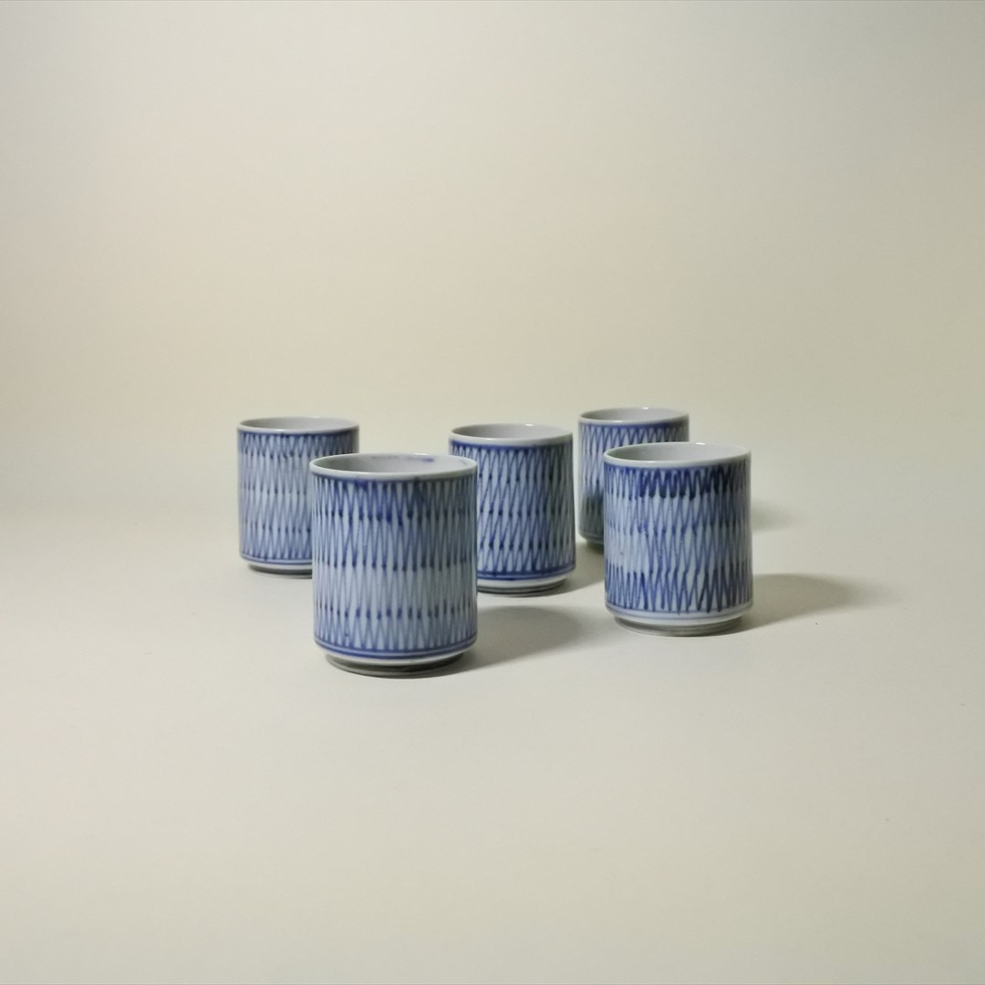 伊万里染付網手のぞき