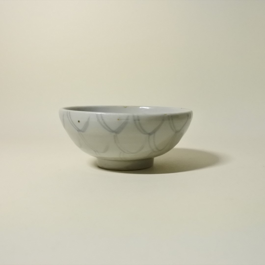 古伊万里染付くらわんか網手碗