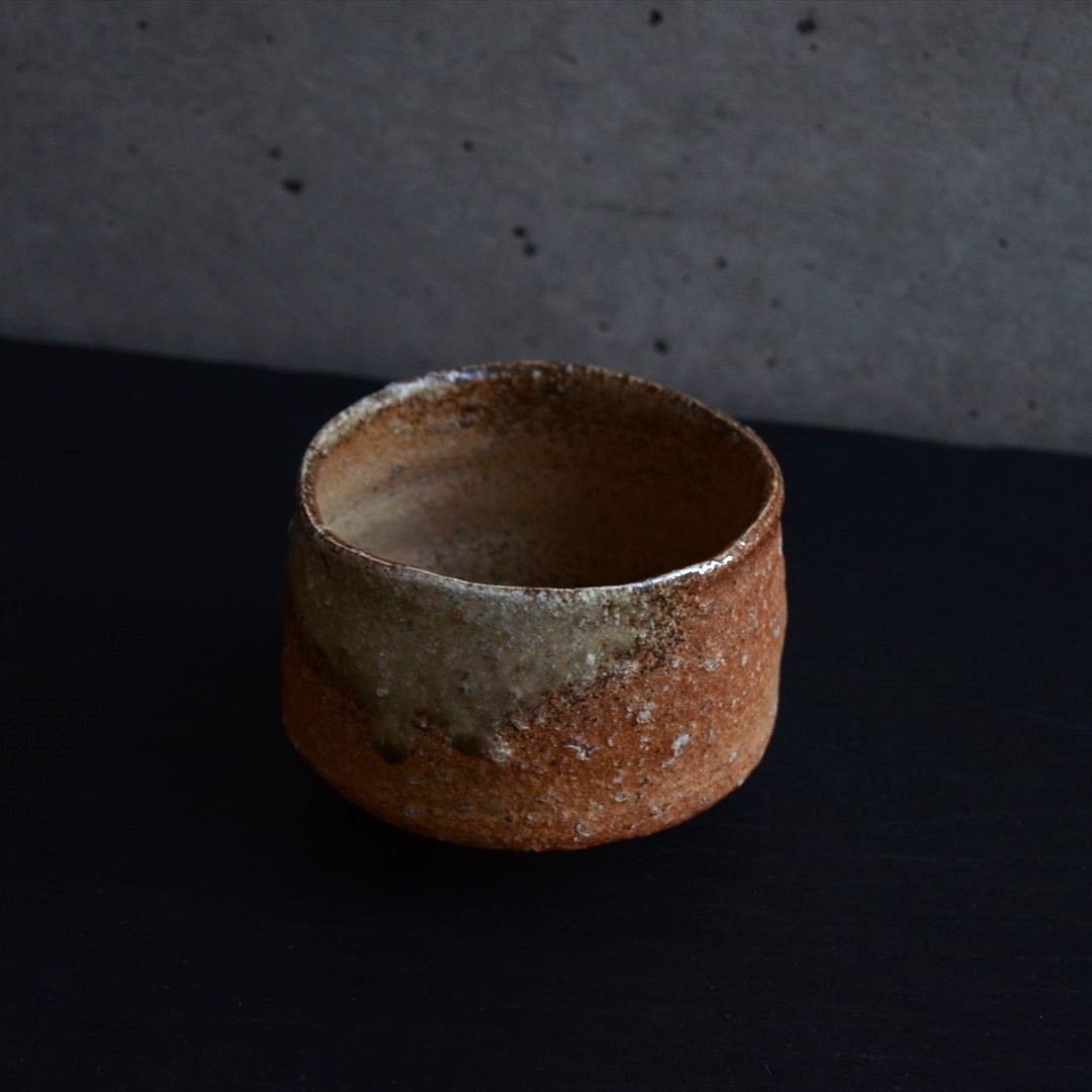 五代上田直方造信楽茶碗（共箱）