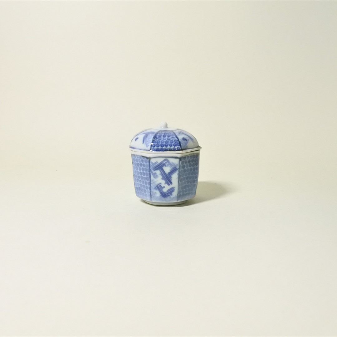 古伊万里染付小蓋物