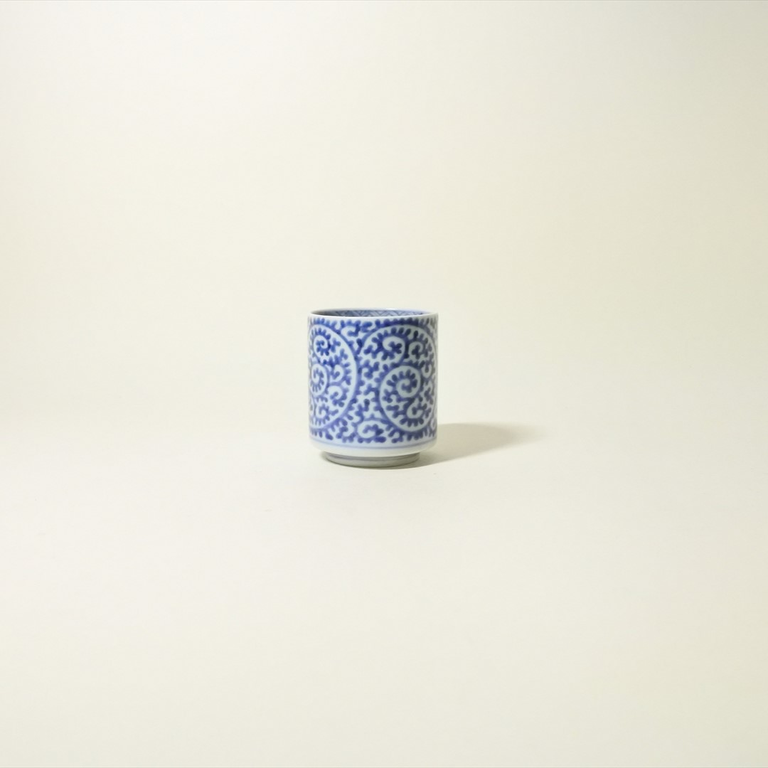 古伊万里染付蛸唐草のぞき