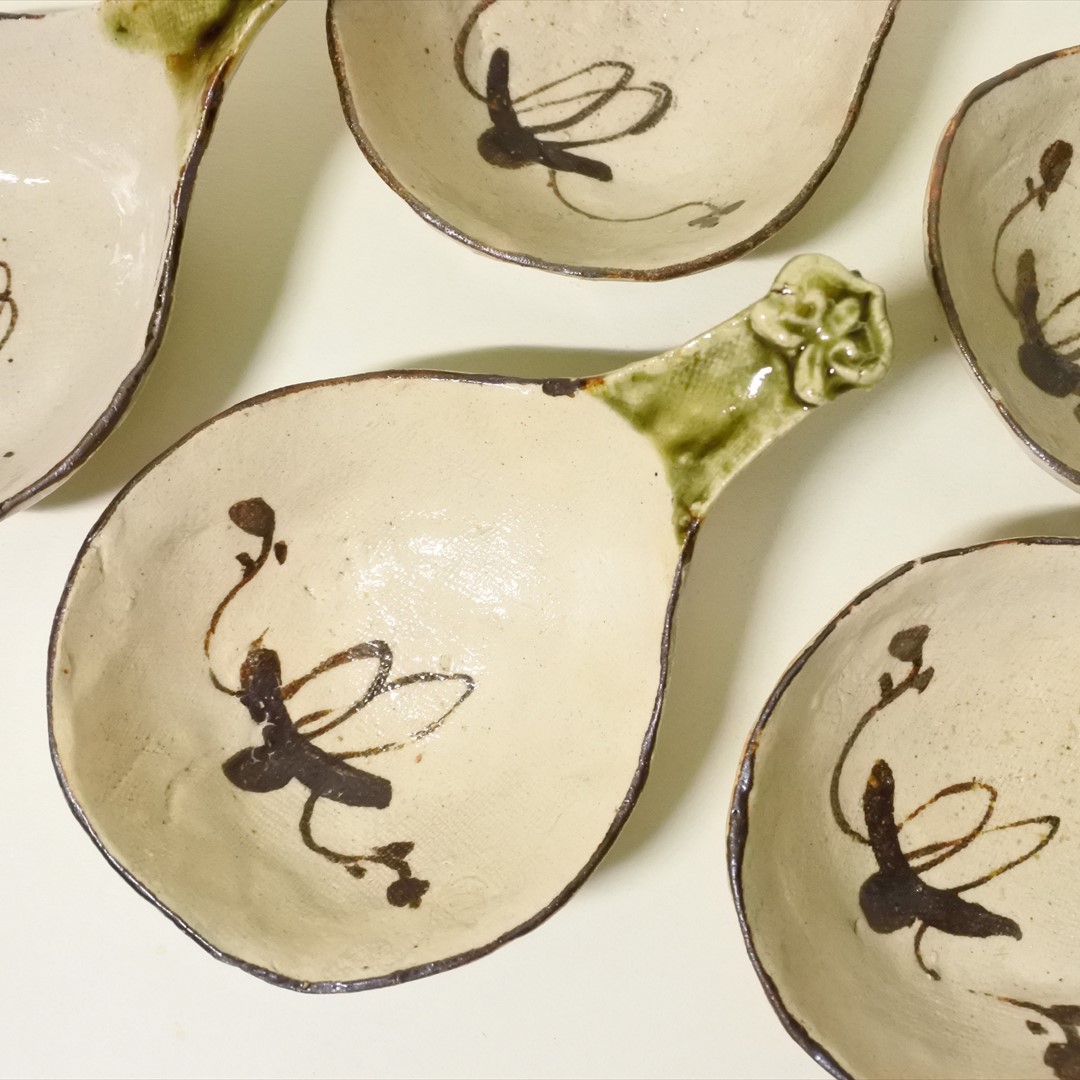 織部琵琶形向付５客組