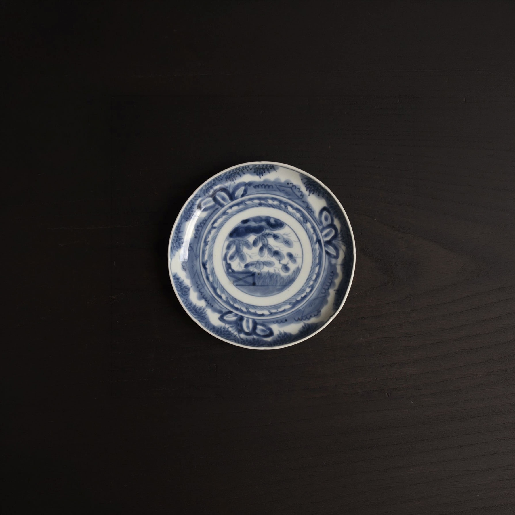 伊万里染付中皿